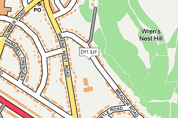 DY1 3JY map - OS OpenMap – Local (Ordnance Survey)