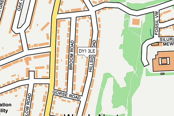 DY1 3LE map - OS OpenMap – Local (Ordnance Survey)
