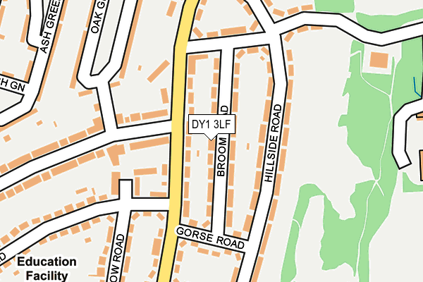 DY1 3LF map - OS OpenMap – Local (Ordnance Survey)