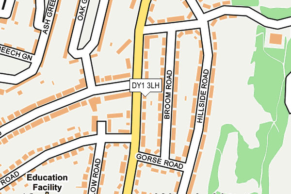 DY1 3LH map - OS OpenMap – Local (Ordnance Survey)