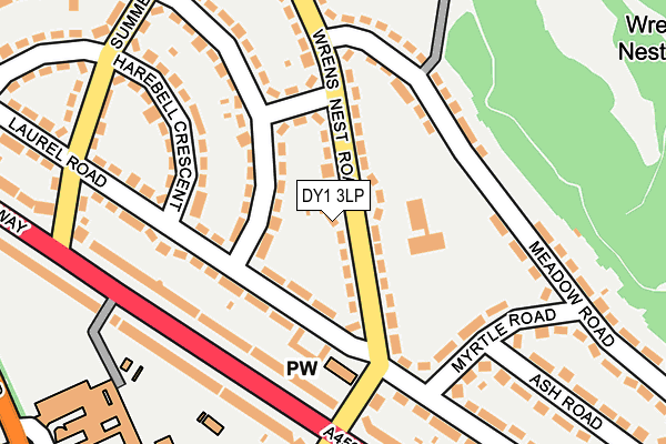 DY1 3LP map - OS OpenMap – Local (Ordnance Survey)
