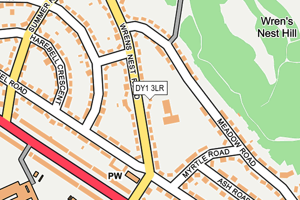 DY1 3LR map - OS OpenMap – Local (Ordnance Survey)