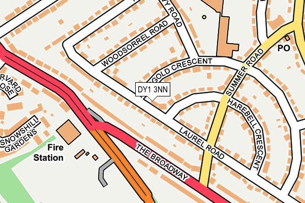 DY1 3NN map - OS OpenMap – Local (Ordnance Survey)