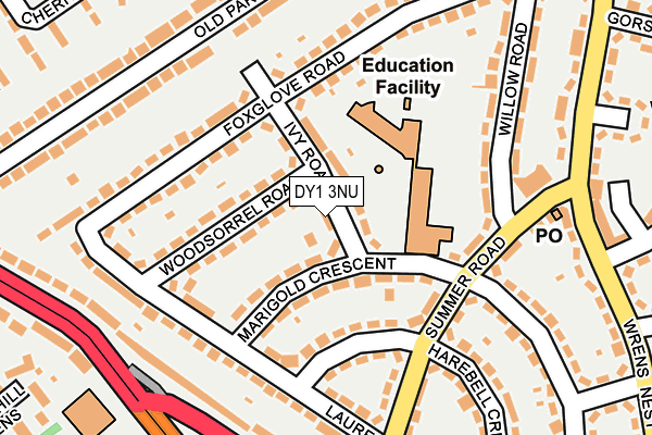 DY1 3NU map - OS OpenMap – Local (Ordnance Survey)