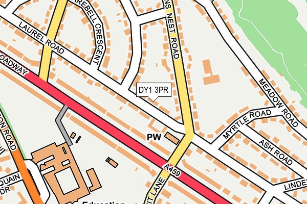 DY1 3PR map - OS OpenMap – Local (Ordnance Survey)