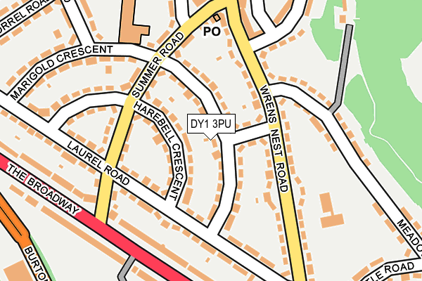 DY1 3PU map - OS OpenMap – Local (Ordnance Survey)