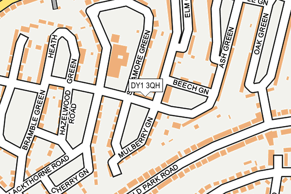 DY1 3QH map - OS OpenMap – Local (Ordnance Survey)