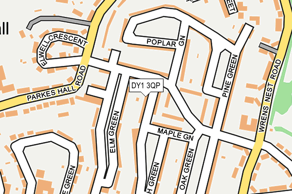 DY1 3QP map - OS OpenMap – Local (Ordnance Survey)