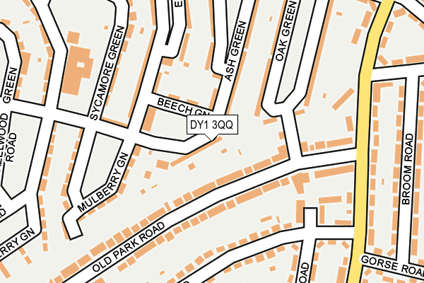 DY1 3QQ map - OS OpenMap – Local (Ordnance Survey)