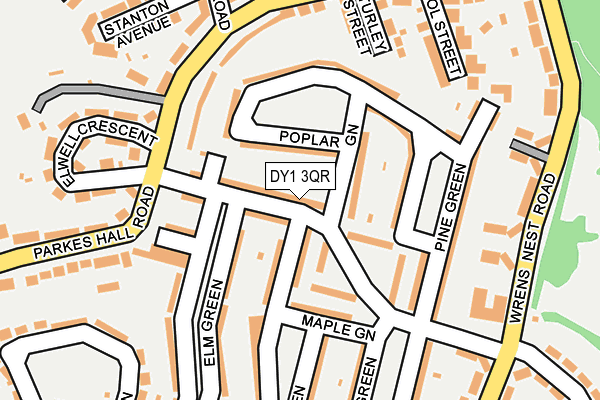 DY1 3QR map - OS OpenMap – Local (Ordnance Survey)