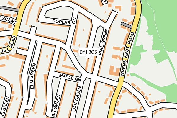 DY1 3QS map - OS OpenMap – Local (Ordnance Survey)