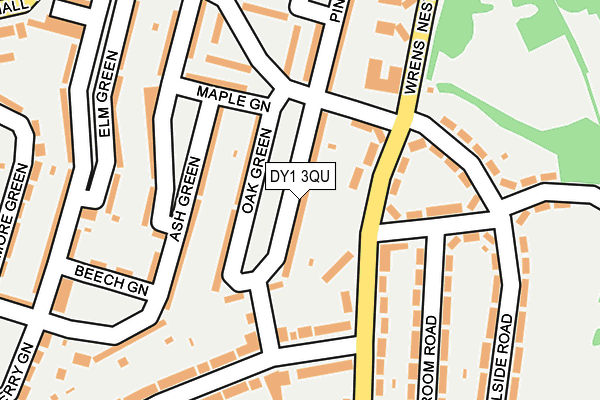 DY1 3QU map - OS OpenMap – Local (Ordnance Survey)