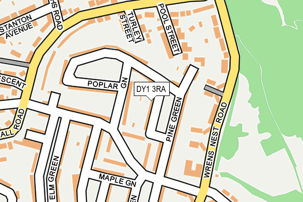 DY1 3RA map - OS OpenMap – Local (Ordnance Survey)