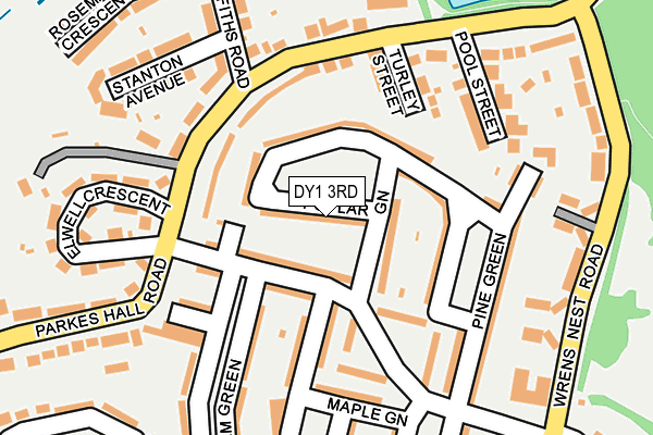 DY1 3RD map - OS OpenMap – Local (Ordnance Survey)