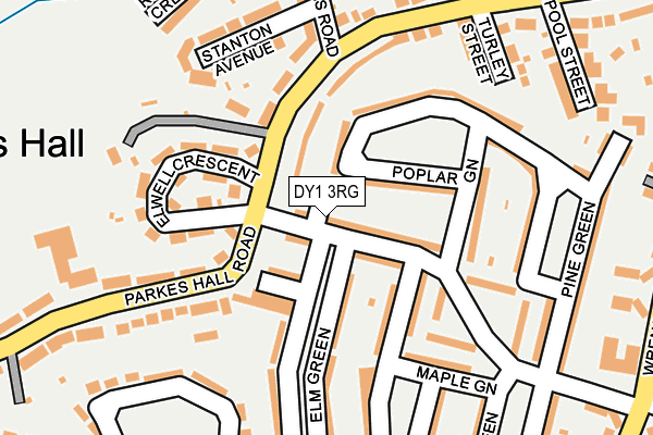 DY1 3RG map - OS OpenMap – Local (Ordnance Survey)