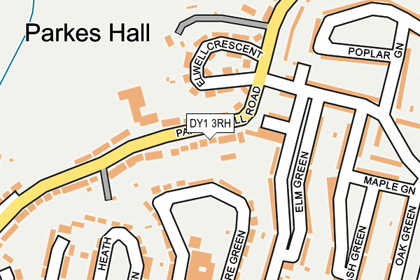 DY1 3RH map - OS OpenMap – Local (Ordnance Survey)