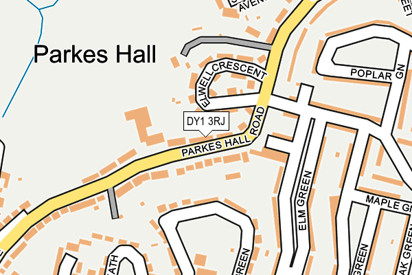 DY1 3RJ map - OS OpenMap – Local (Ordnance Survey)
