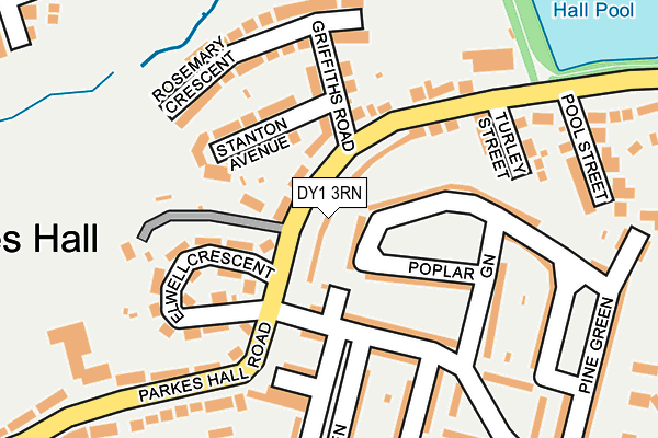 DY1 3RN map - OS OpenMap – Local (Ordnance Survey)