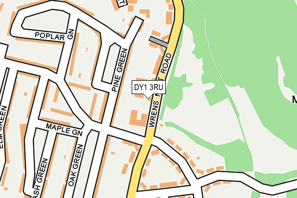 DY1 3RU map - OS OpenMap – Local (Ordnance Survey)