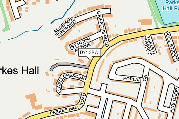 DY1 3RW map - OS OpenMap – Local (Ordnance Survey)