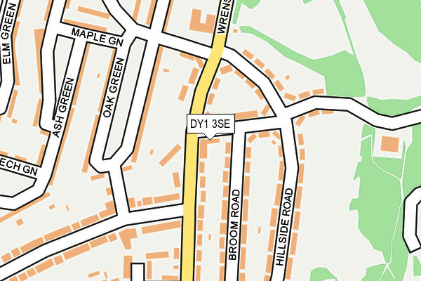 DY1 3SE map - OS OpenMap – Local (Ordnance Survey)