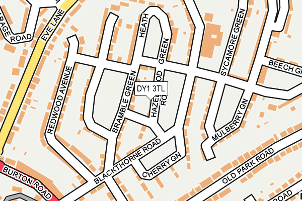 DY1 3TL map - OS OpenMap – Local (Ordnance Survey)