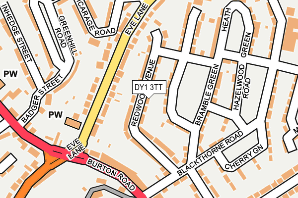 DY1 3TT map - OS OpenMap – Local (Ordnance Survey)
