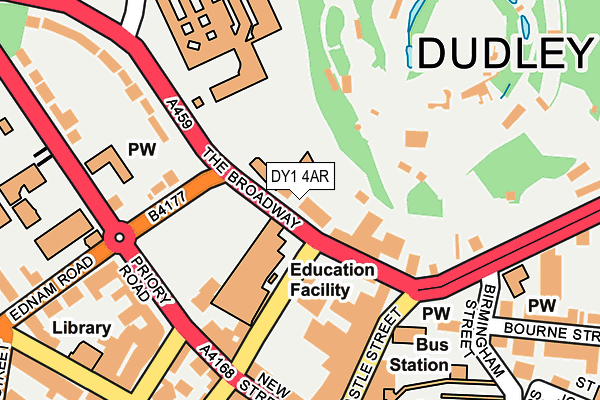 DY1 4AR map - OS OpenMap – Local (Ordnance Survey)