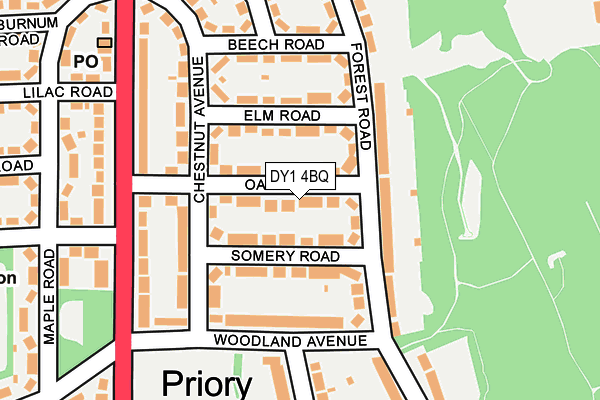 DY1 4BQ map - OS OpenMap – Local (Ordnance Survey)