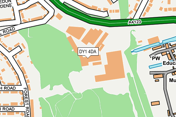 DY1 4DA map - OS OpenMap – Local (Ordnance Survey)