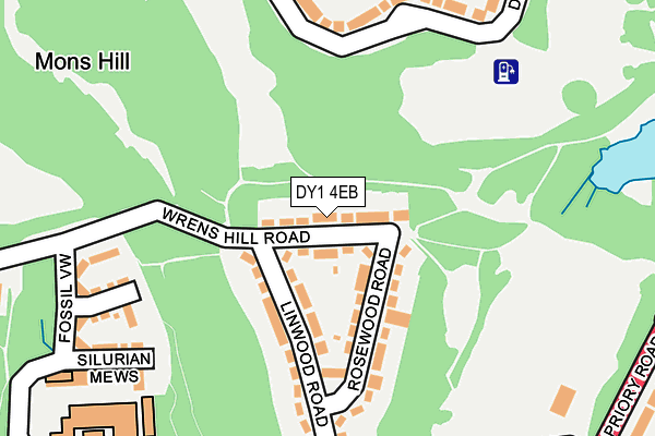DY1 4EB map - OS OpenMap – Local (Ordnance Survey)