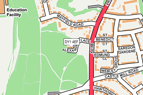 DY1 4EF map - OS OpenMap – Local (Ordnance Survey)