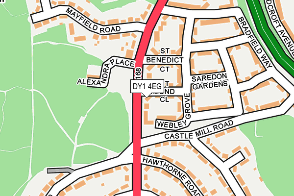 DY1 4EG map - OS OpenMap – Local (Ordnance Survey)