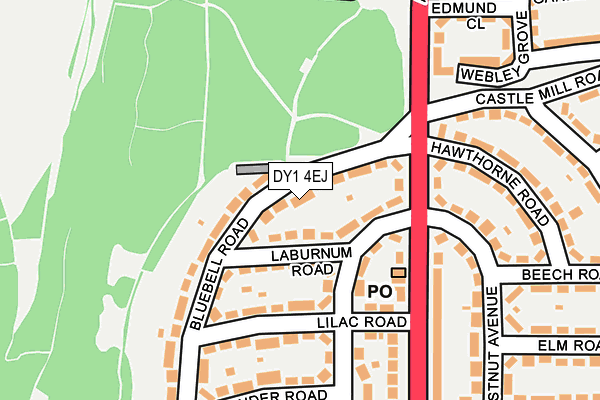 DY1 4EJ map - OS OpenMap – Local (Ordnance Survey)
