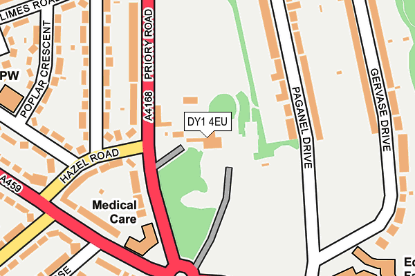 DY1 4EU map - OS OpenMap – Local (Ordnance Survey)