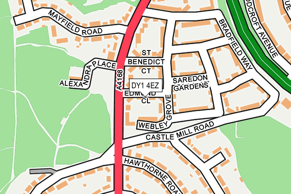 DY1 4EZ map - OS OpenMap – Local (Ordnance Survey)