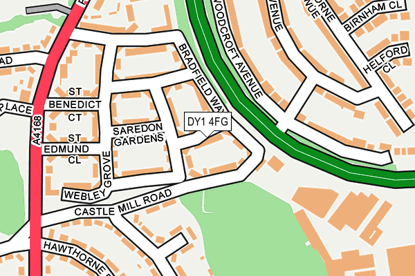 DY1 4FG map - OS OpenMap – Local (Ordnance Survey)