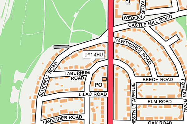 DY1 4HU map - OS OpenMap – Local (Ordnance Survey)