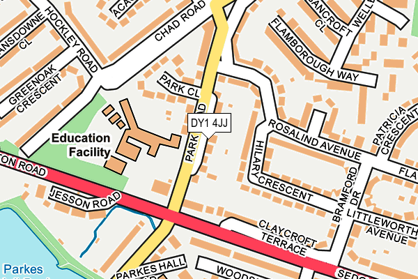 DY1 4JJ map - OS OpenMap – Local (Ordnance Survey)
