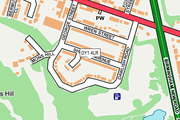 DY1 4LR map - OS OpenMap – Local (Ordnance Survey)