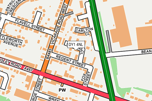 DY1 4NL map - OS OpenMap – Local (Ordnance Survey)