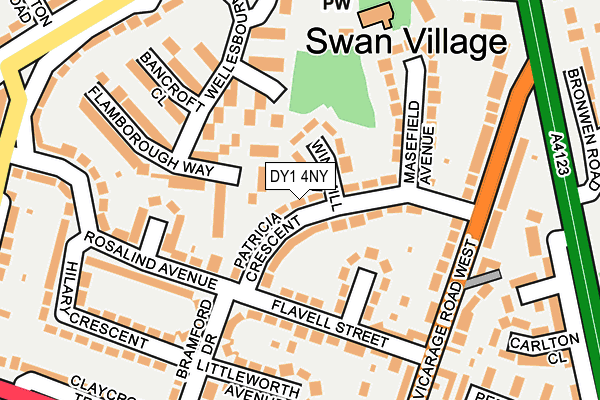 DY1 4NY map - OS OpenMap – Local (Ordnance Survey)