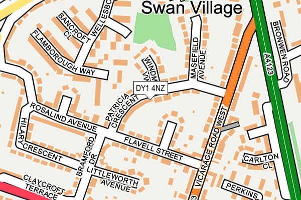 DY1 4NZ map - OS OpenMap – Local (Ordnance Survey)