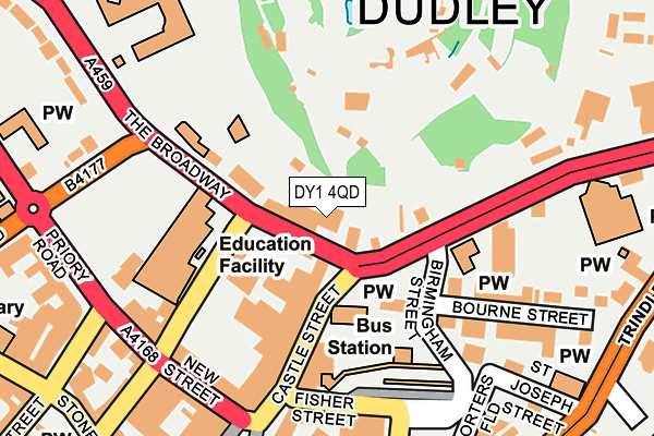 DY1 4QD map - OS OpenMap – Local (Ordnance Survey)