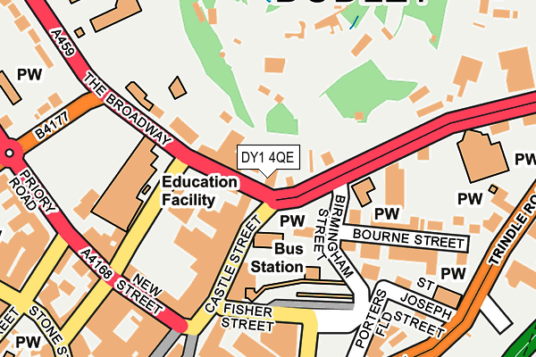 DY1 4QE map - OS OpenMap – Local (Ordnance Survey)
