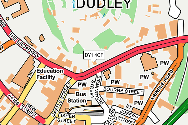 DY1 4QF map - OS OpenMap – Local (Ordnance Survey)