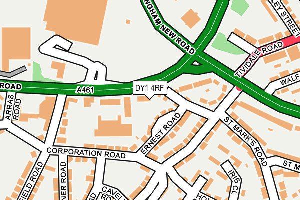 DY1 4RF map - OS OpenMap – Local (Ordnance Survey)