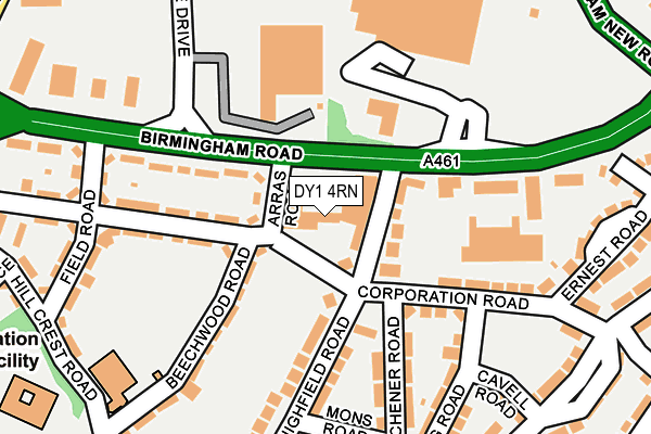 DY1 4RN map - OS OpenMap – Local (Ordnance Survey)