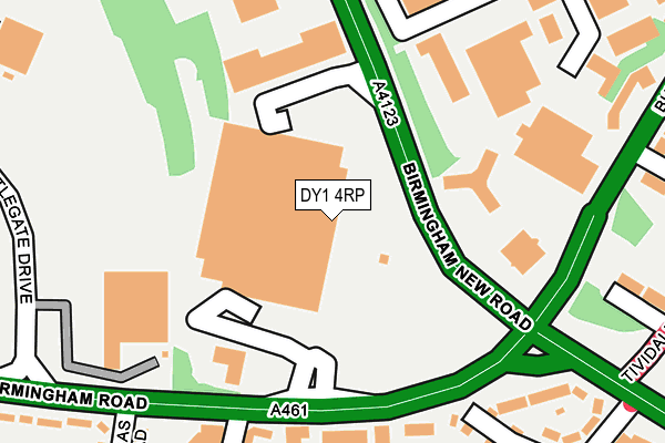 DY1 4RP map - OS OpenMap – Local (Ordnance Survey)