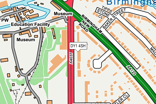 DY1 4SH map - OS OpenMap – Local (Ordnance Survey)